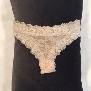 5 for $25! Nude Lace Cheeky Panties.